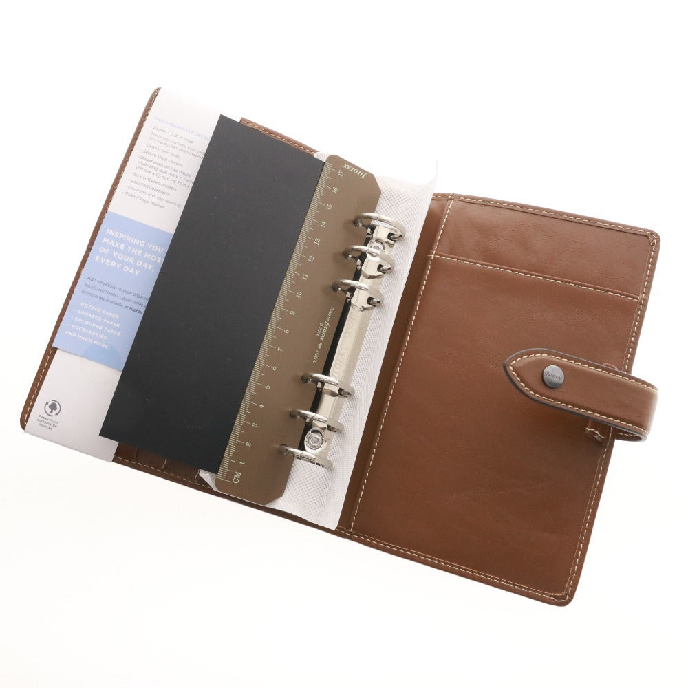 ■ ファイロファックス FILOFAX システム手帳 マルデン 025808 バイブルサイズ オークル レディース メンズ ブラウン 箱付き 未使用