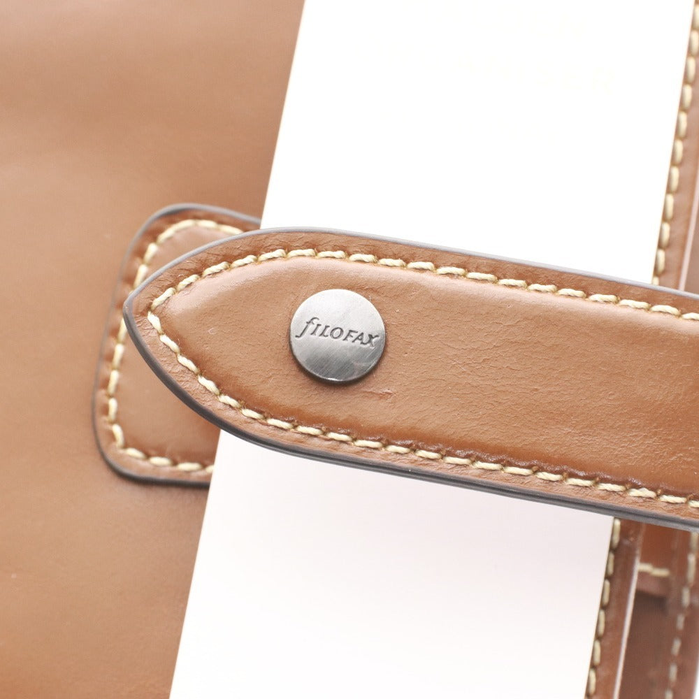 ■ ファイロファックス FILOFAX システム手帳 マルデン 025808 バイブルサイズ オークル レディース メンズ ブラウン 箱付き 未使用