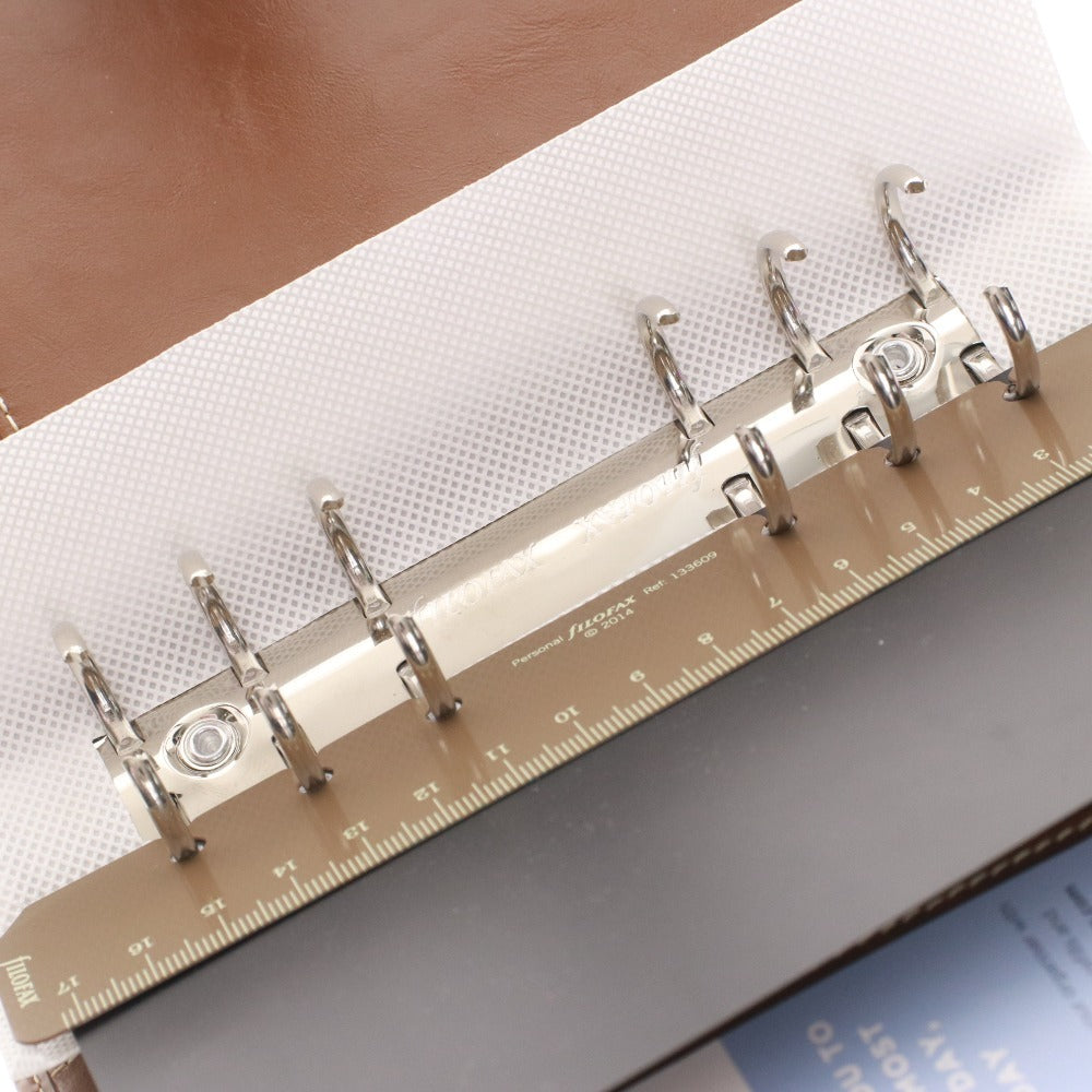 ■ ファイロファックス FILOFAX システム手帳 マルデン 025808 バイブルサイズ オークル レディース メンズ ブラウン 箱付き 未使用