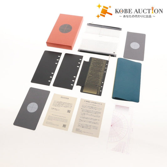 ■ プロッター PLOTTER システム手帳 シュリンク 777-16495 日本製 レディース ナローサイズ ブルー 付属品付き 未使用