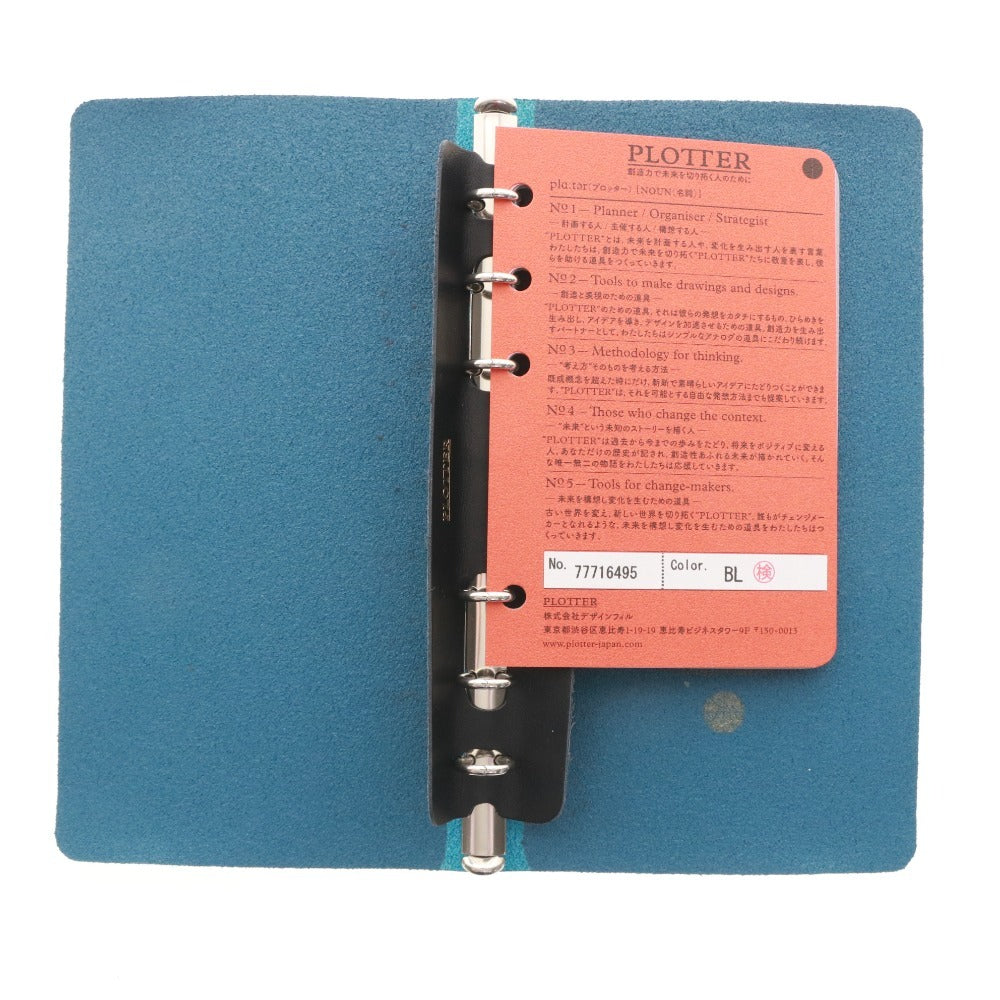 PLOTTER Shrink-wrapped System Organizer 777-16495 Made in Japan Women's Narrow Size Blue Accessories Included Unused