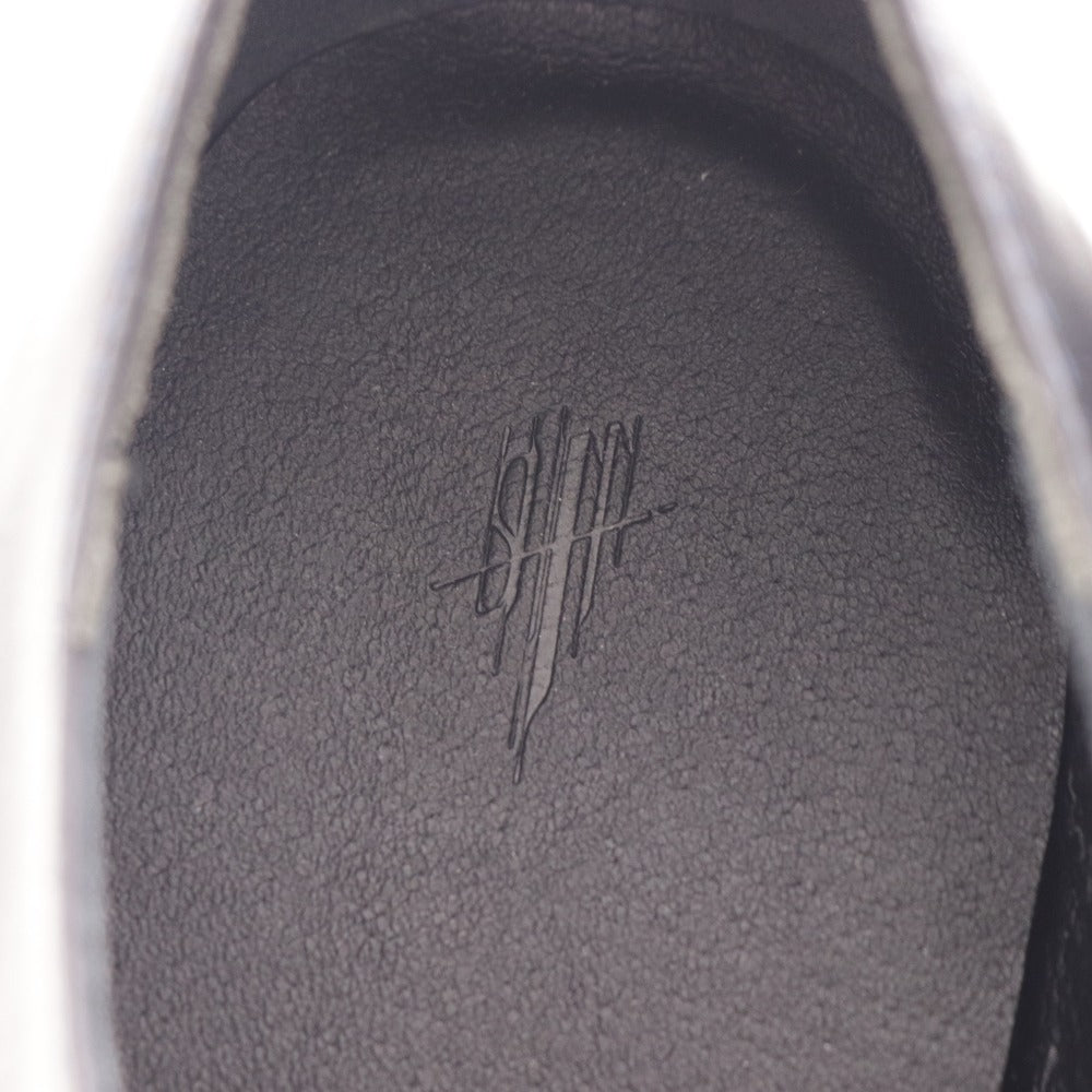 ■ イシュム スリッポン ローファー 靴 オックスフォード 革靴 日本製 レディース 36 ブラック レザー ベビーバッファロー革 箱付き