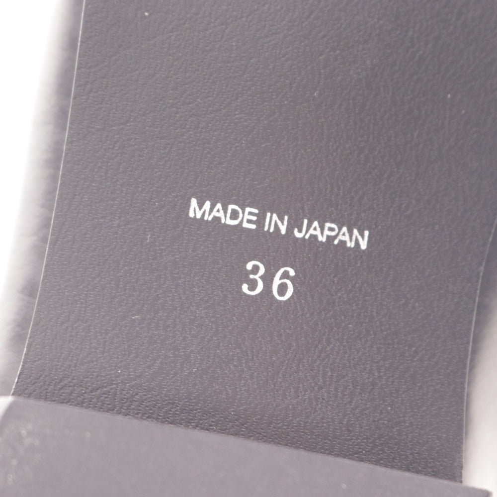 ■ イシュム スリッポン ローファー 靴 オックスフォード 革靴 日本製 レディース 36 ブラック レザー ベビーバッファロー革 箱付き