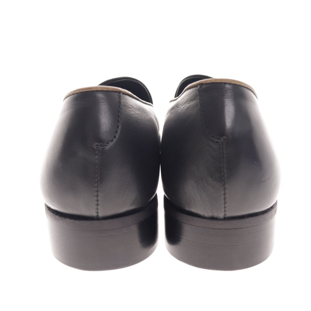 ■ イシュム ローファー スリッポン フラットシューズ 靴 日本製 レディース 37 ブラック ベビーバッファロー革 箱付き