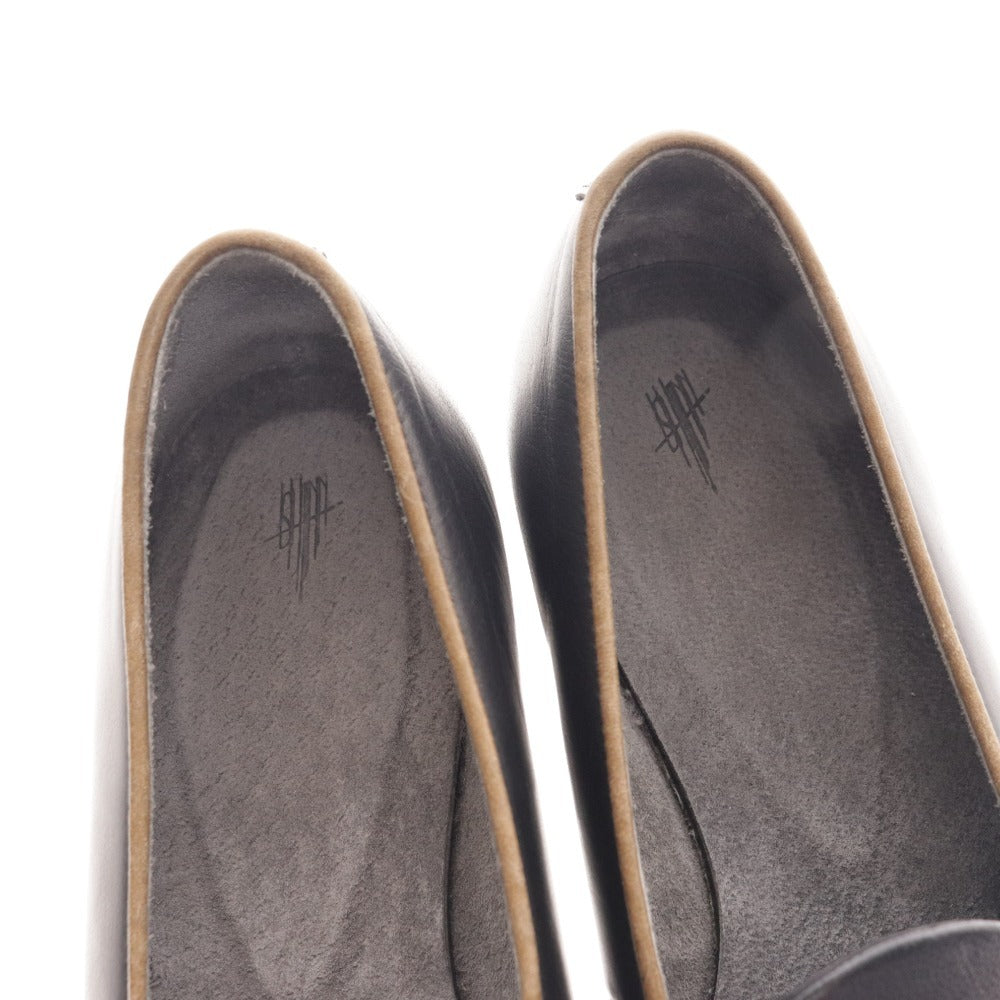 ■ イシュム ローファー スリッポン フラットシューズ 靴 日本製 レディース 37 ブラック ベビーバッファロー革 箱付き