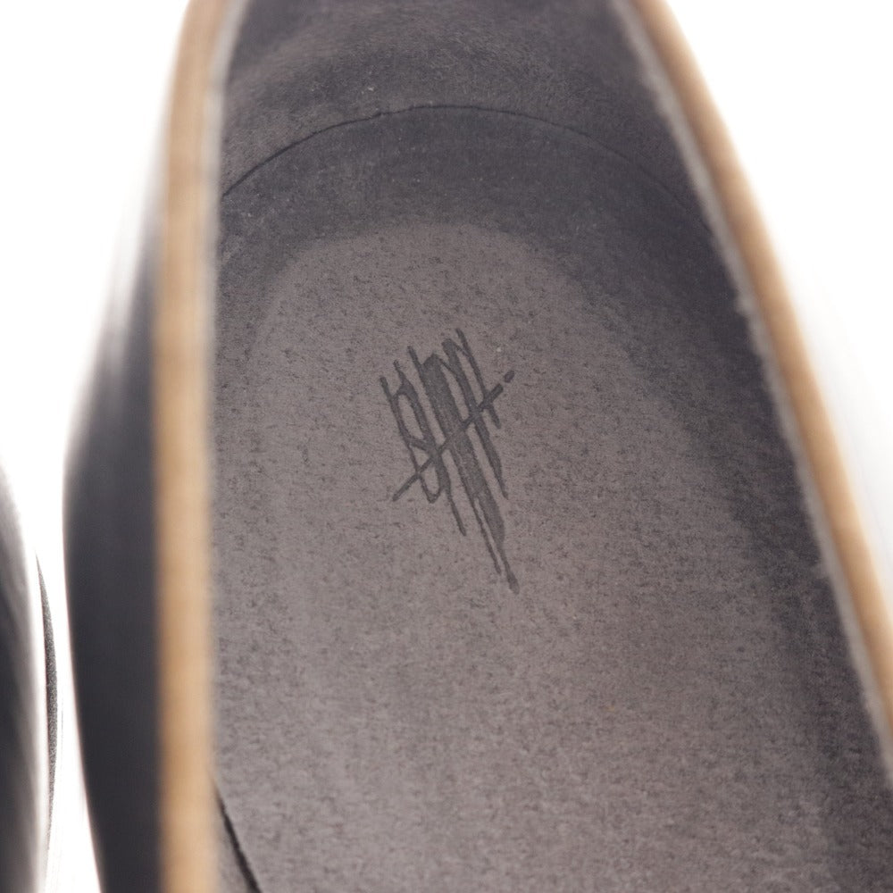 ■ イシュム ローファー スリッポン フラットシューズ 靴 日本製 レディース 37 ブラック ベビーバッファロー革 箱付き