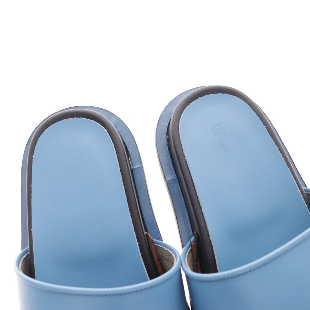 ■ イシュム サンダル レザーサンダル 革靴 靴 日本製 レディース メンズ S ブルー 牛革 箱付き