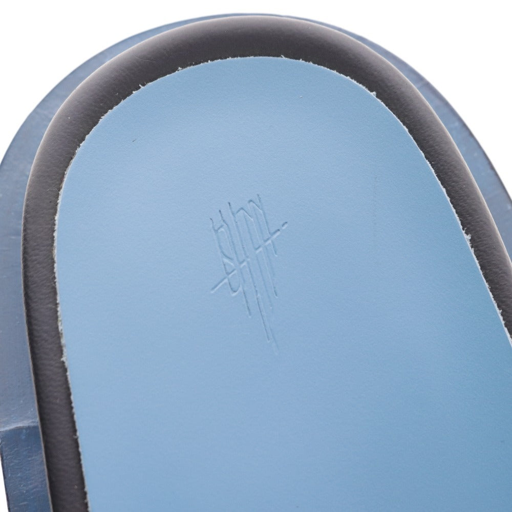 ■ イシュム サンダル レザーサンダル 革靴 靴 日本製 レディース メンズ S ブルー 牛革 箱付き