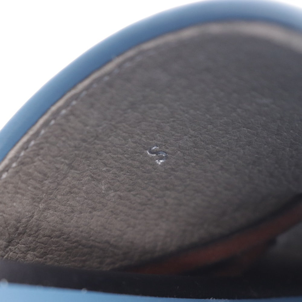 ■ イシュム サンダル レザーサンダル 革靴 靴 日本製 レディース メンズ S ブルー 牛革 箱付き