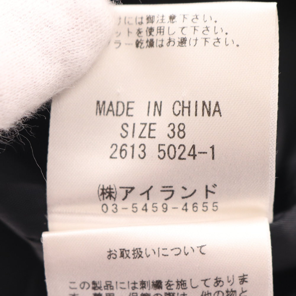 ■ グレースクラス ワンピース ノースリーブ トップス ボトムス ビーズ 刺繍 ひざ丈 レディース 38 ブラック