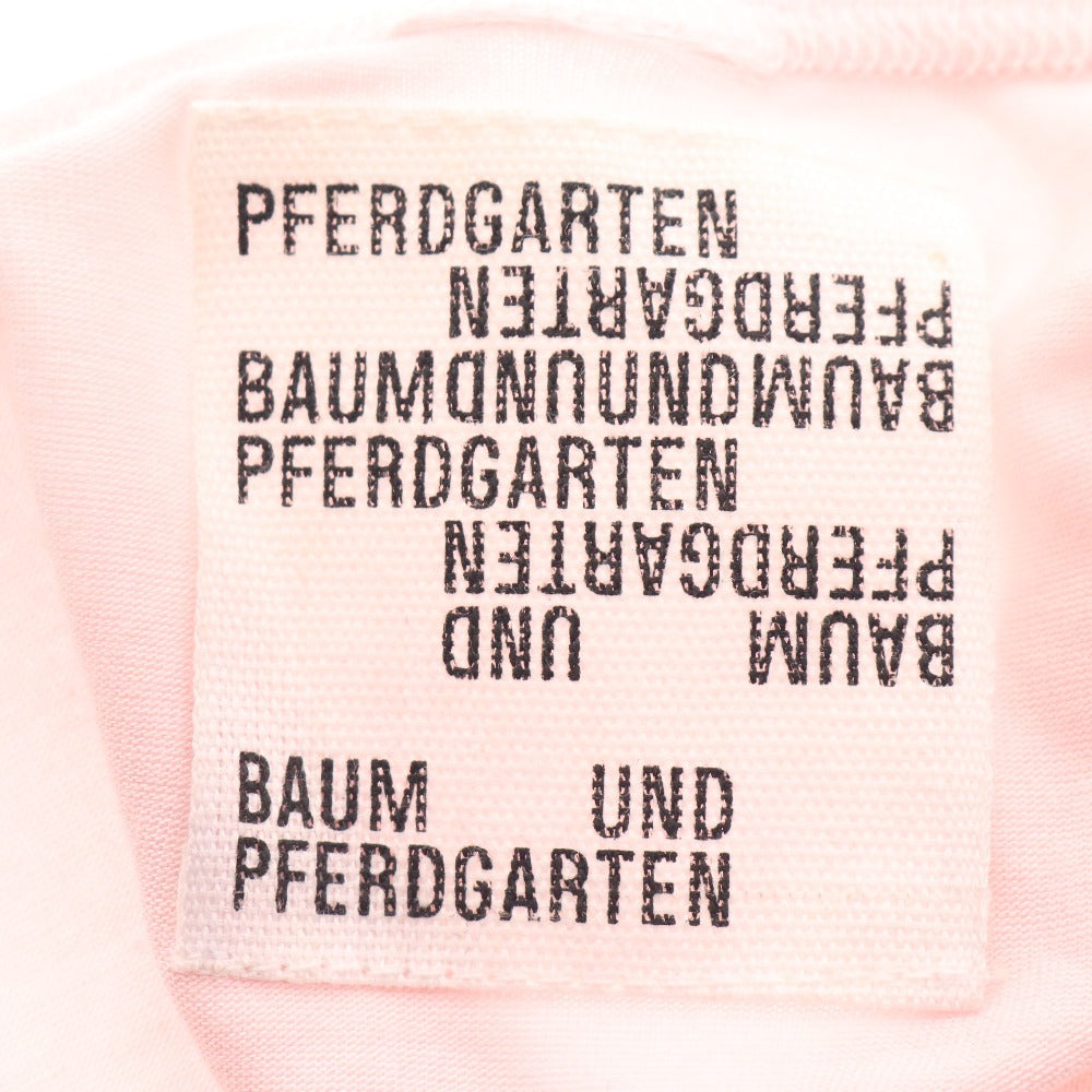 ■ バウムウンドヘルガーデン タンクトップ ノースリーブ トップス ビスチェ リボン スパンコール レディース 38 ピンク ブラック