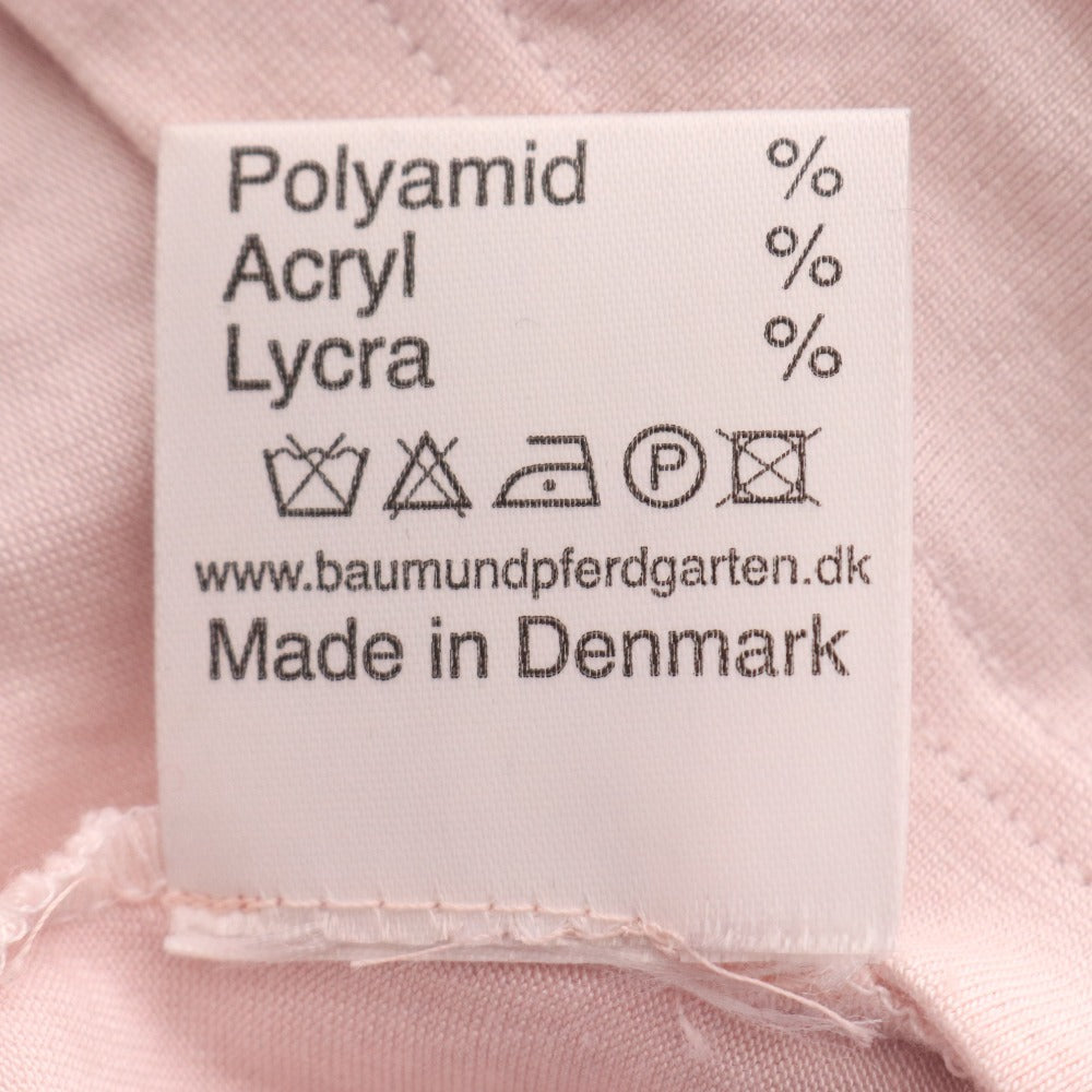 ■ バウムウンドヘルガーデン タンクトップ ノースリーブ トップス ビスチェ リボン スパンコール レディース 38 ピンク ブラック