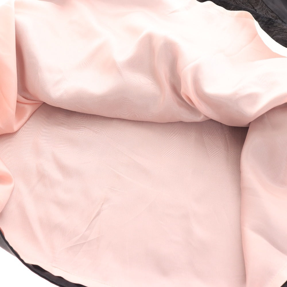 ■ バウムウンドヘルガーデン スカート ボトムス 刺繍 ボタン ミディ丈 レディース 38 ピンク ブラック