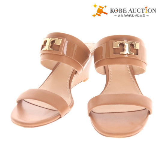 ■ トリーバーチ サンダル 35625 靴 GIGIサンダル ウェッジソール レディース 5 1/2M ライトブラウス 袋付き