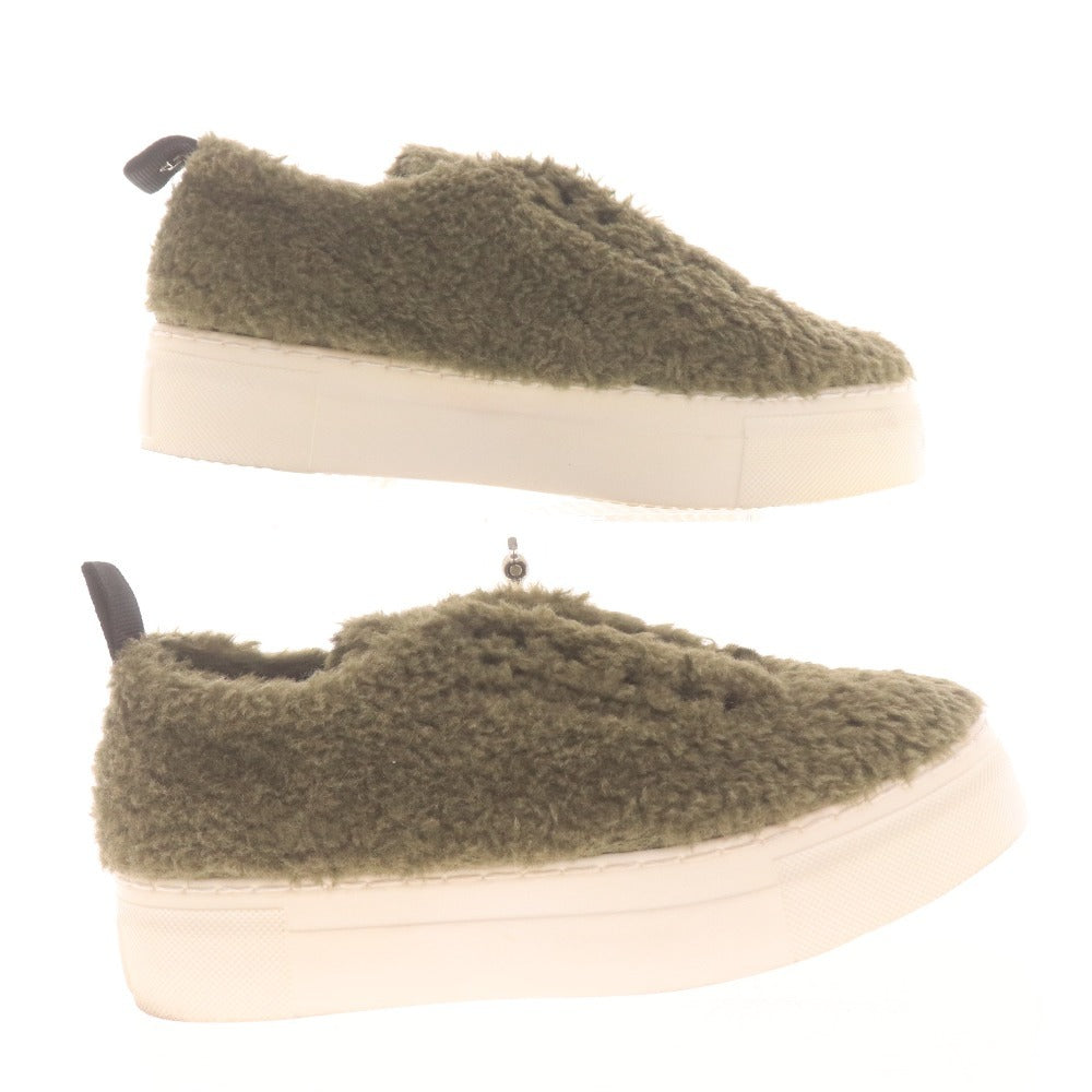 ■ O'HOVE DE MUSEE オーブデミュゼ ローカットスニーカー 靴 シューズ レディース 22.5 カーキ