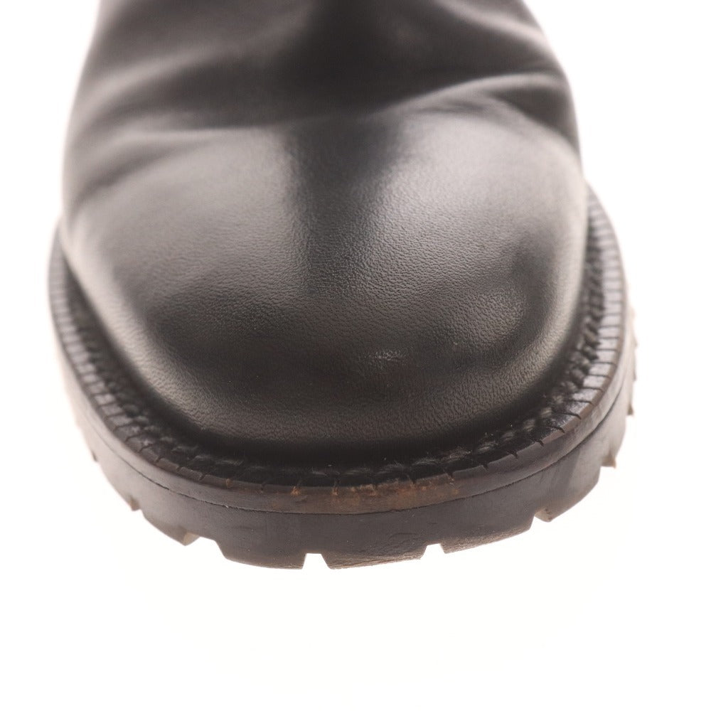 ■ country view カントリービュー ロングブーツ 革靴 レザー プルオン レディース 23.5 ブラック