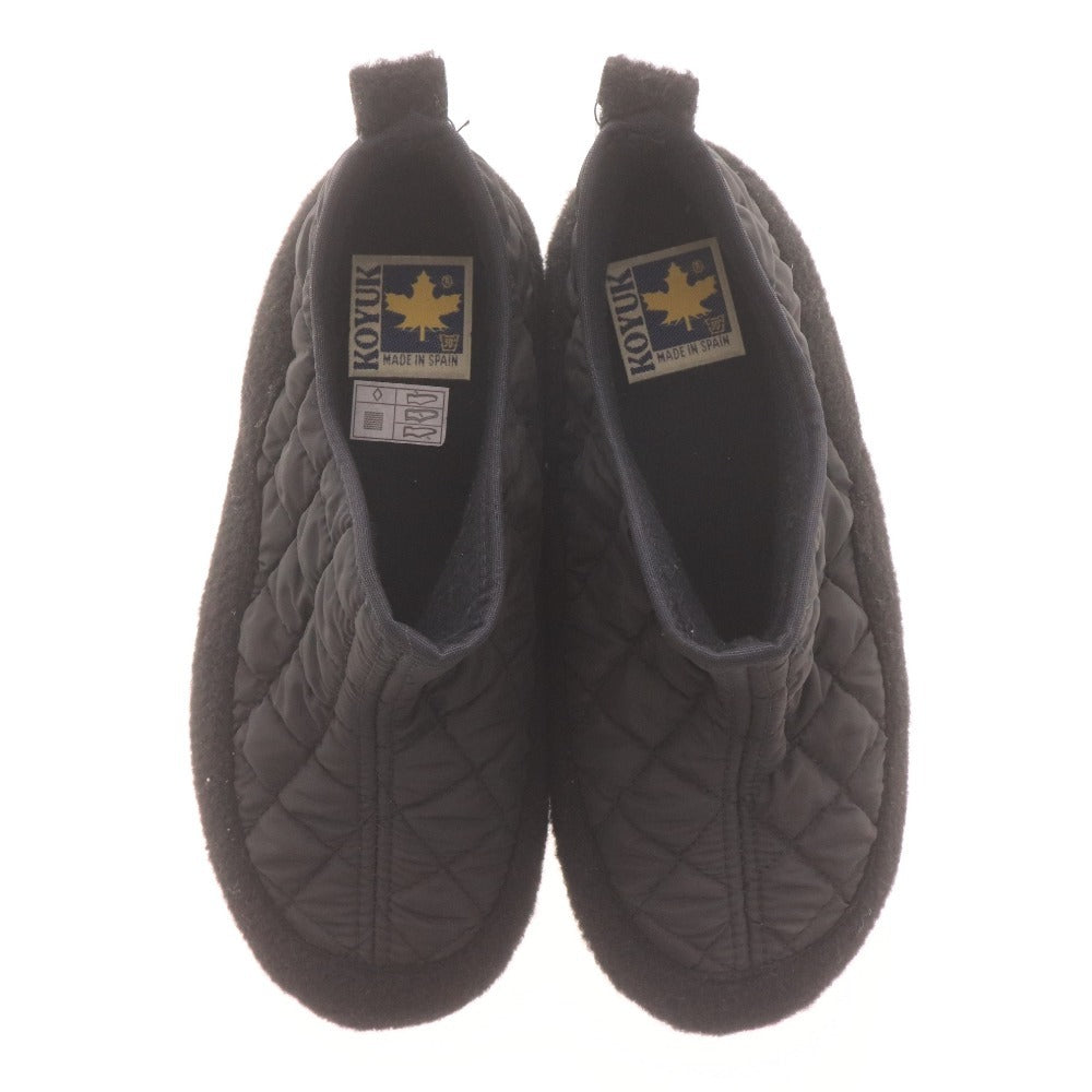 ■ KOYUK コユック キルティングスニーカー 靴 シューズ スリッポン レディース 37 (23.5相当) ブラック
