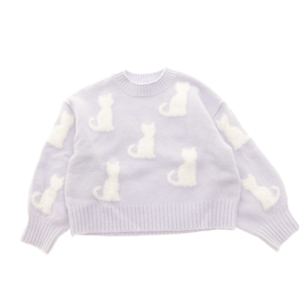 ■ GU ANY 子供 キッズ トップス 3点セット まとめ売り セーター ニット ライトブルー/Tシャツ 黒,ピンクベージュ系/ レディース 110cm