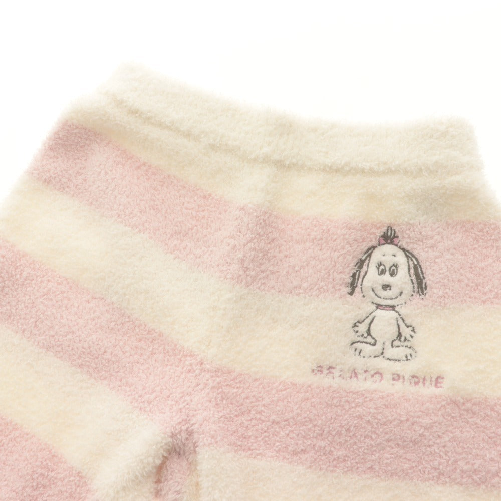■ gelato pique PEANUTS スヌーピー 子供 キッズ パジャマ セットアップ 長袖シャツ ニット トップス パンツ レディース 100,110cm 白 等