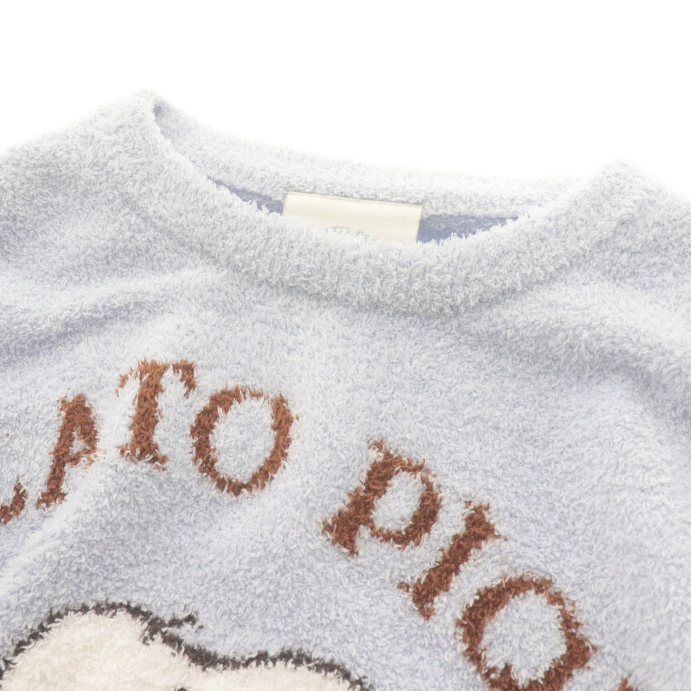 ■ gelato pique PEANUTS スヌーピー パジャマ セットアップ セーター ニット トップス ショートパンツ レディース F ライトブルー