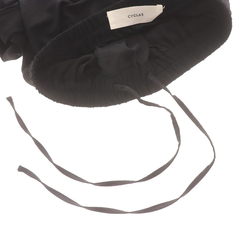 ■ Cyclas Pants Bottoms Side Line Women's Size 34 (equivalent to size 7) Black