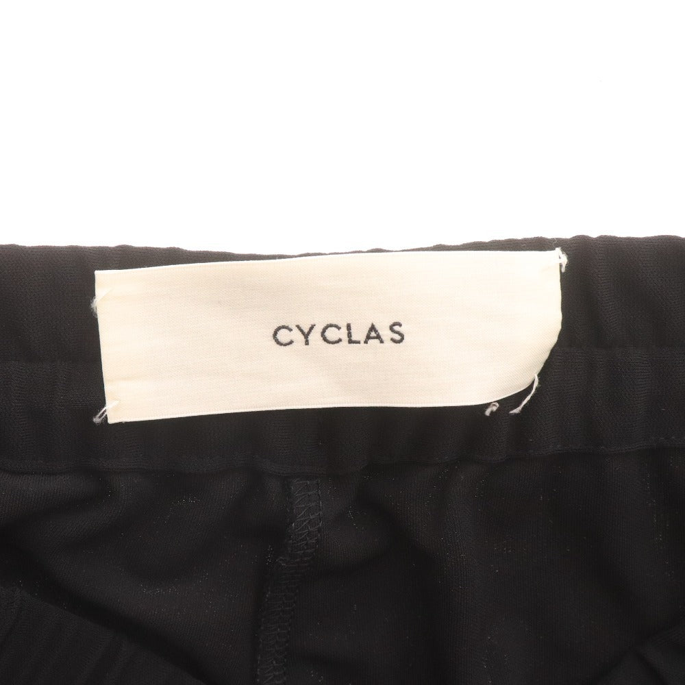 ■ Cyclas Pants Bottoms Side Line Women's Size 34 (equivalent to size 7) Black