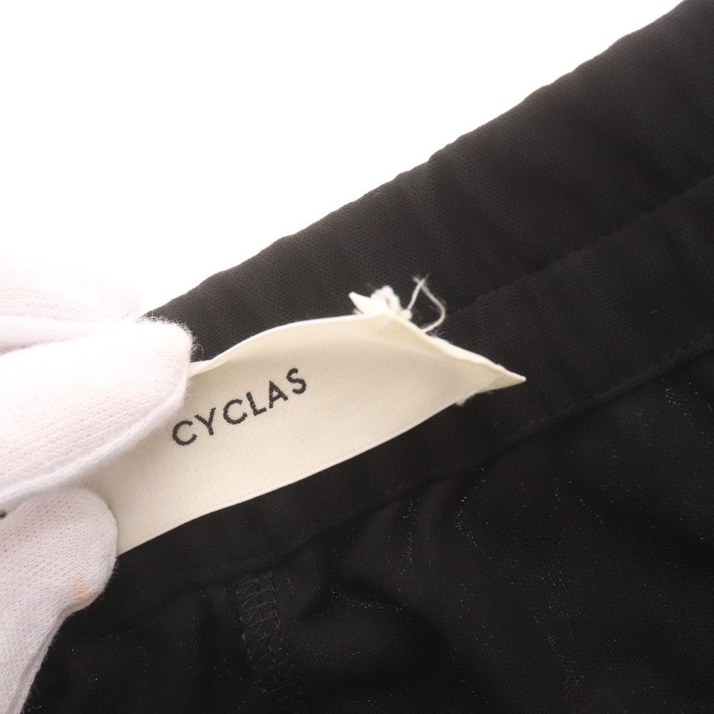 ■ Cyclas Pants Bottoms Side Line Women's Size 34 (equivalent to size 7) Black
