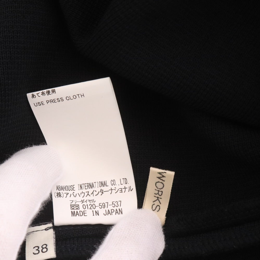 ■ デザインワークス ワンピース 半袖 トップス ボトムス ロング レディース 38 ブラック