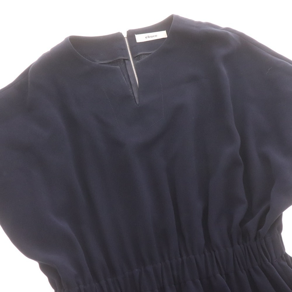 Ebur Dress, Short Sleeve Top and Bottoms, Long Dolman Sleeves, Women's, Size 38, Navy