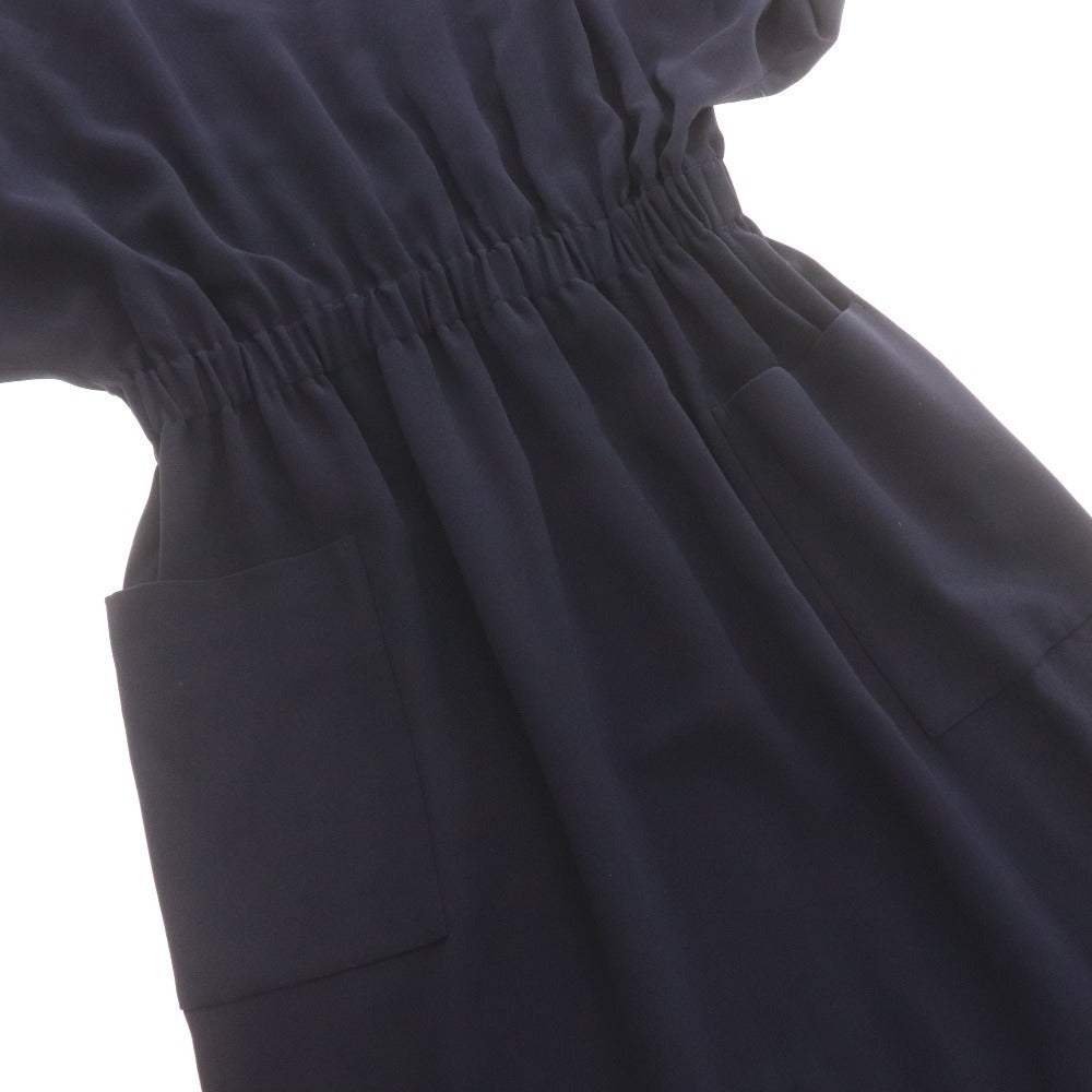 Ebur Dress, Short Sleeve Top and Bottoms, Long Dolman Sleeves, Women's, Size 38, Navy