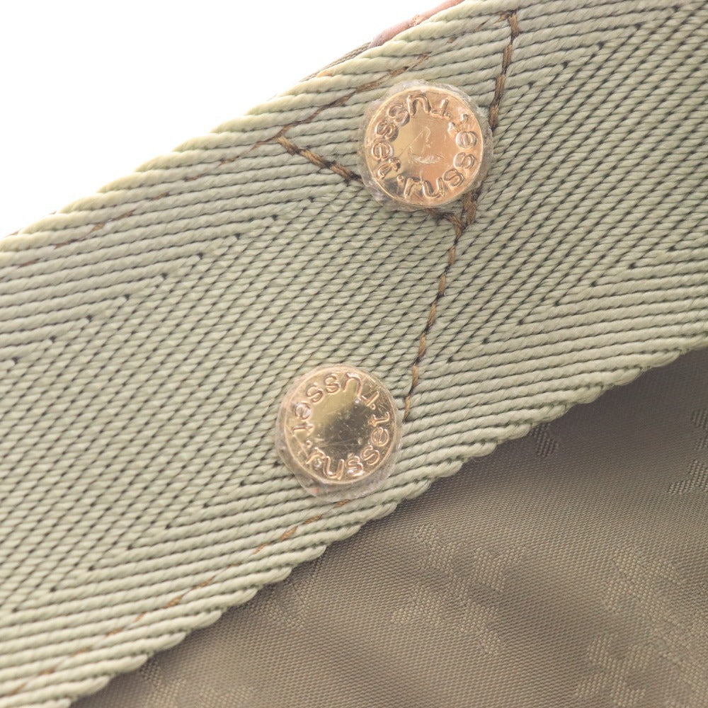 ■ ラシット トートバッグ ハンドバッグ 鞄 モノグラム クマ付きチャーム レディース グリーン カーキ