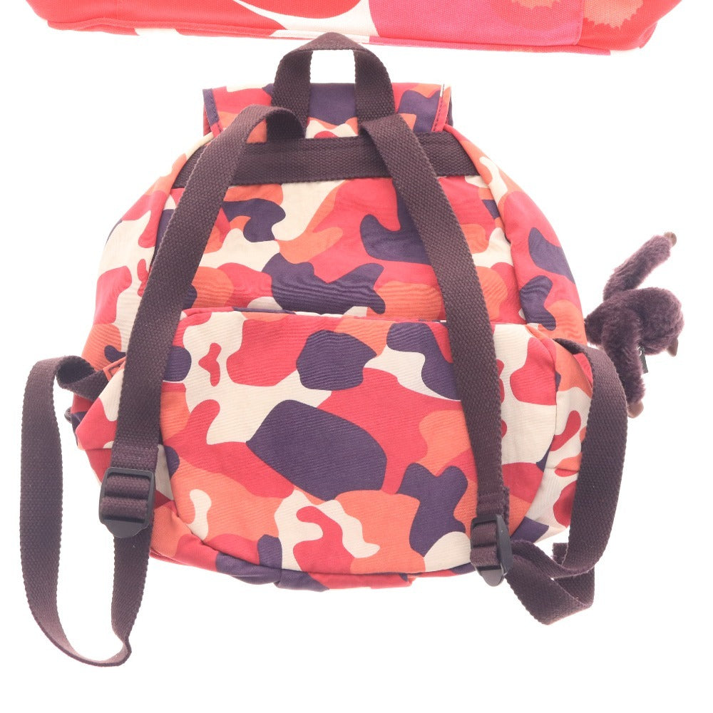 ■ マリメッコ キプリング トートバッグ リュック 鞄 2点セット まとめ売り キャンバス ピエニウニッコ 迷彩 ゴリラ レディース レッド系