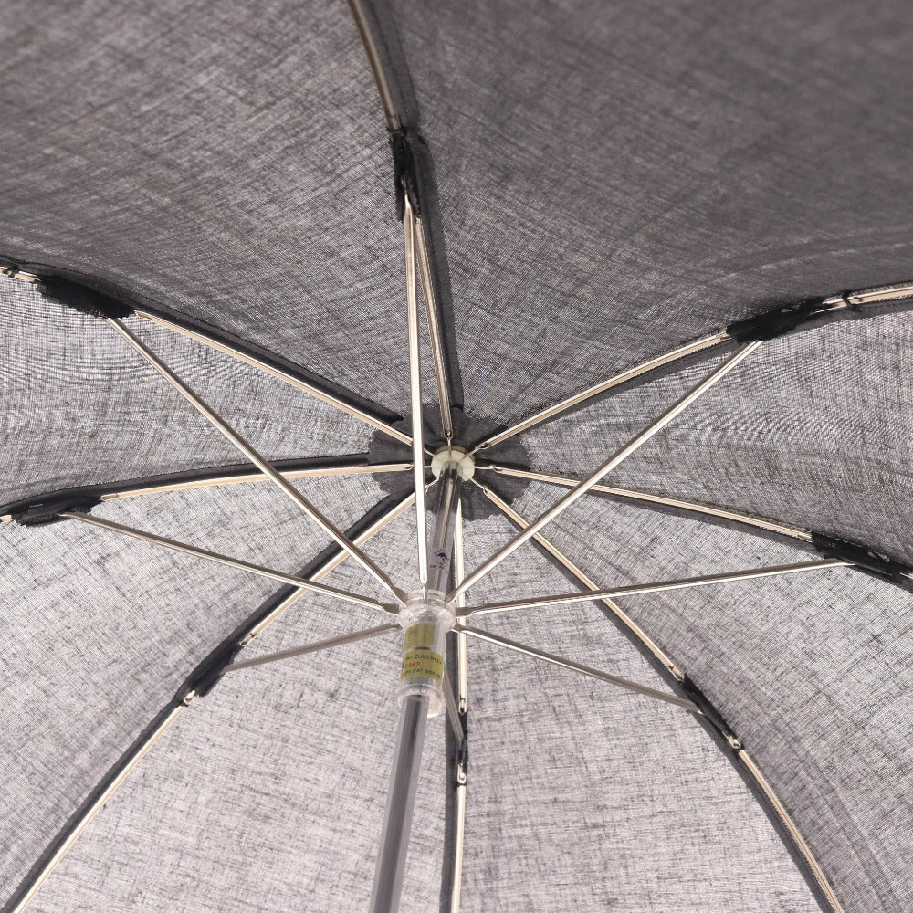 ■ バーバリー 日傘 傘 チェック ロゴ フリル レディース 47cm ブラック