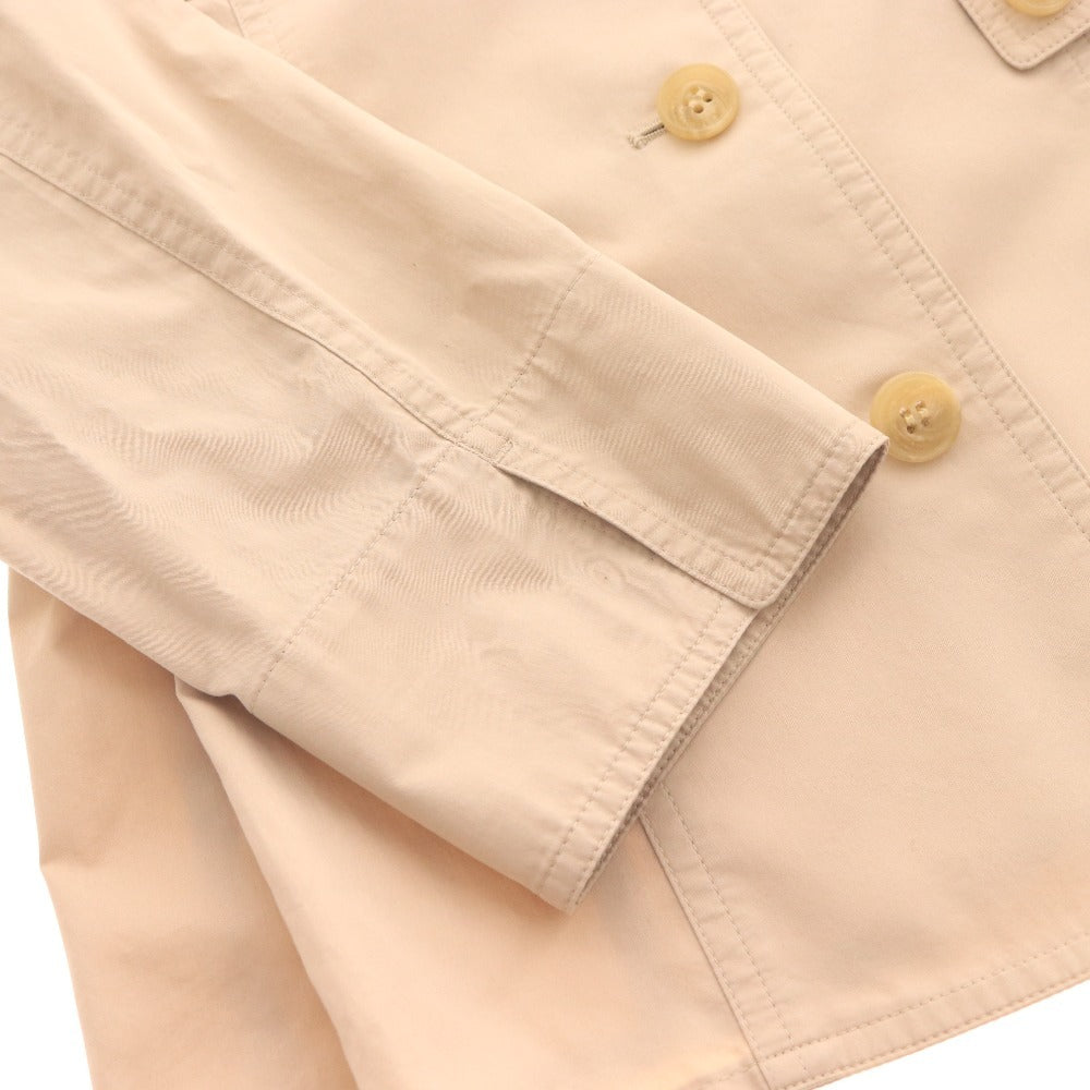 ■ バーバリー ロンドン シャツジャケット 7分袖 アウター トップス ベルト レディース 40 ベージュ