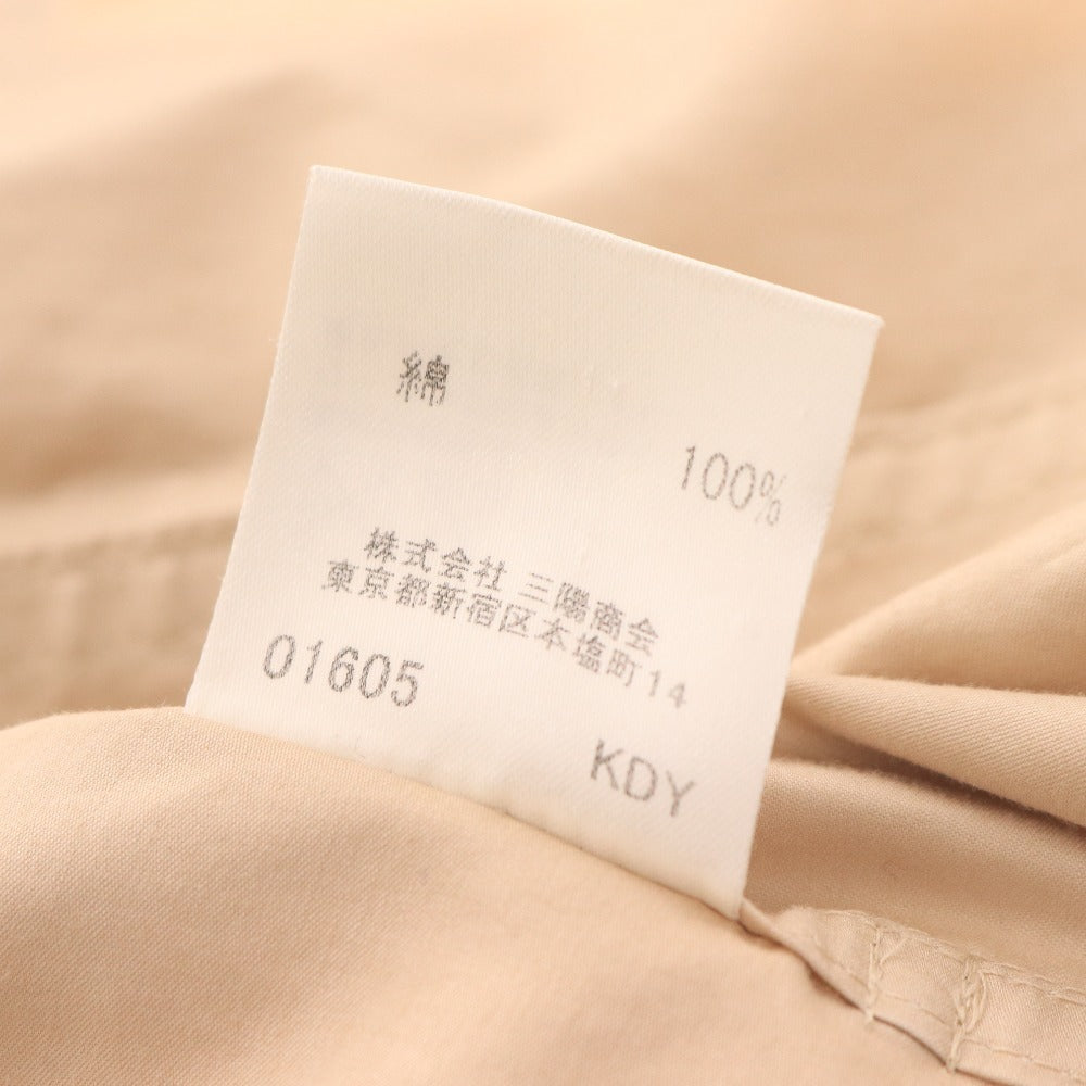 ■ バーバリー ロンドン シャツジャケット 7分袖 アウター トップス ベルト レディース 40 ベージュ