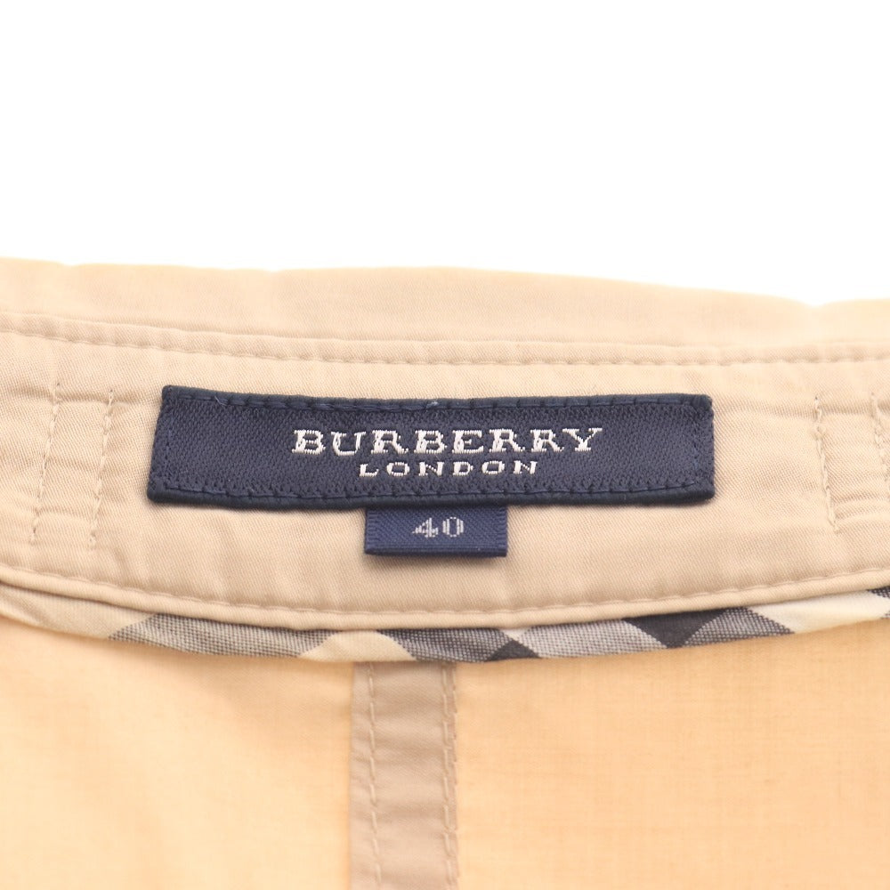 ■ バーバリー ロンドン シャツジャケット 7分袖 アウター トップス ベルト レディース 40 ベージュ