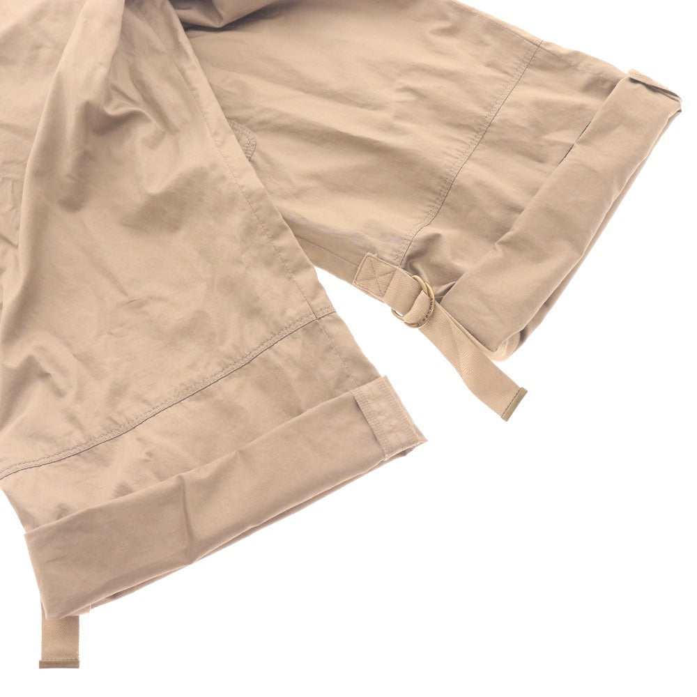 ■ バーバリー ロンドン パンツ ボトムス ひざ下 ベルト レディース 40 ベージュ系 ライトブラウン系