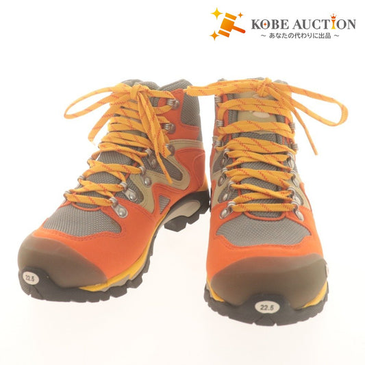 ■ キャラバン トレッキングシューズ 0010402 C4-02 靴 レディース 22.5cm EE オレンジ 箱付き