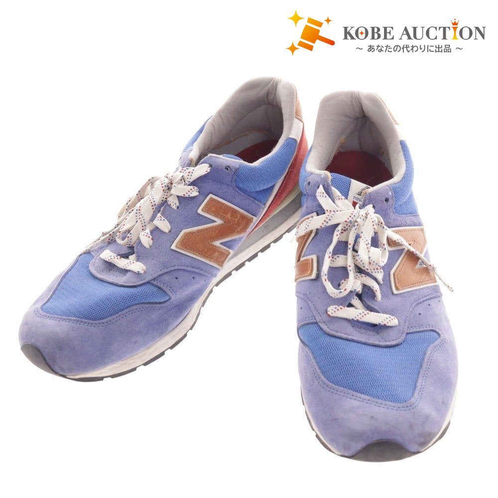 ■ ニューバランス スニーカーM996BB 靴 996 アメリカ製 アメカジ メンズ 30cm ブルー レッド