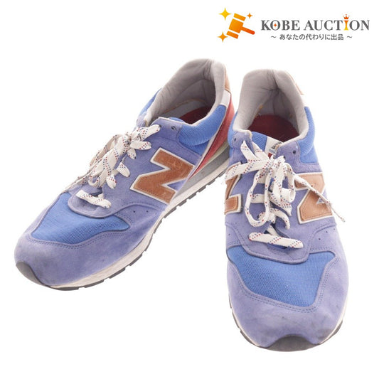 ■ ニューバランス スニーカーM996BB 靴 996 アメリカ製 アメカジ メンズ 30cm ブルー レッド