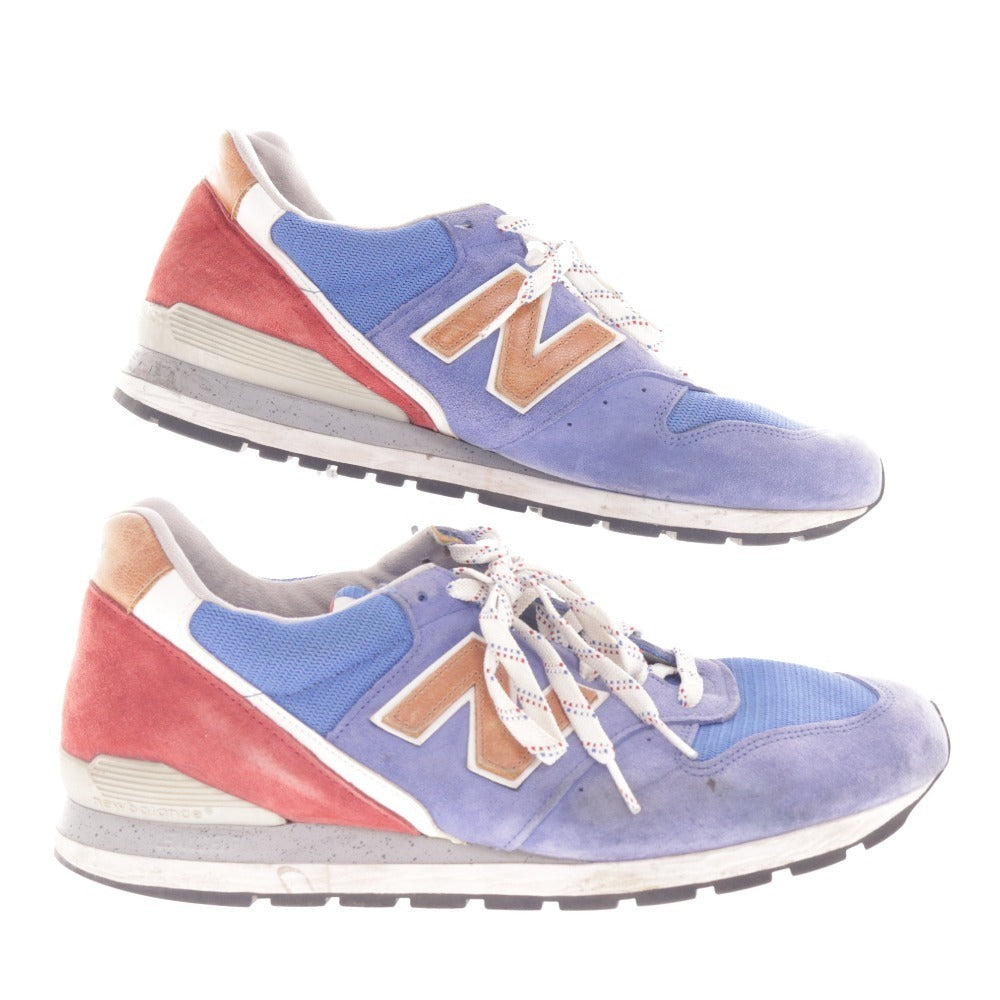 ■ ニューバランス スニーカーM996BB 靴 996 アメリカ製 アメカジ メンズ 30cm ブルー レッド