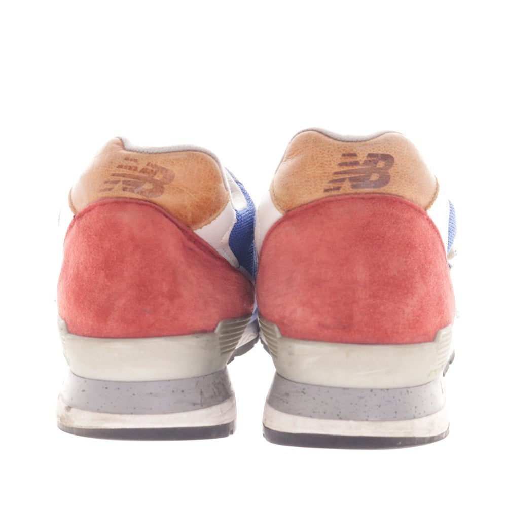 ■ ニューバランス スニーカーM996BB 靴 996 アメリカ製 アメカジ メンズ 30cm ブルー レッド