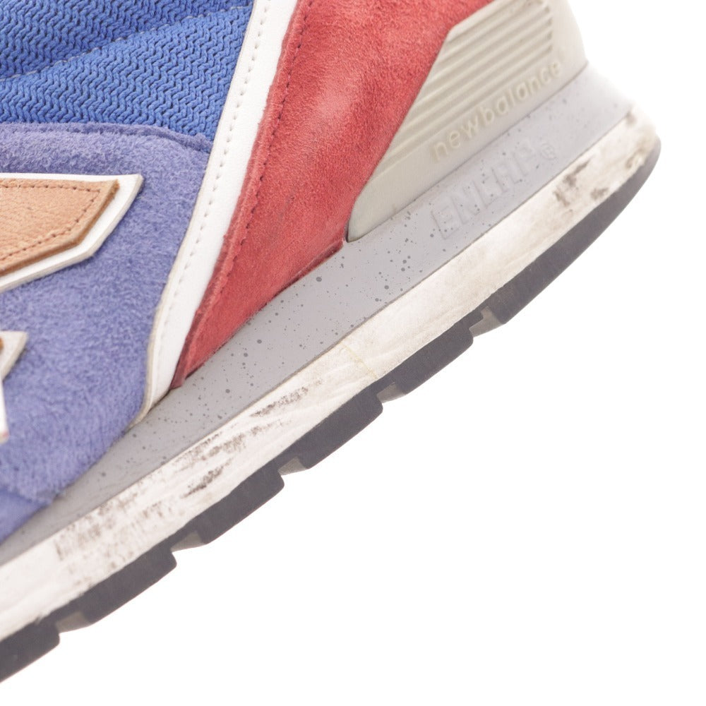 ■ ニューバランス スニーカーM996BB 靴 996 アメリカ製 アメカジ メンズ 30cm ブルー レッド