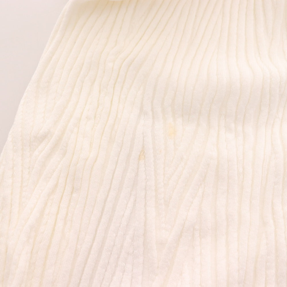 ■ エイミーイストワール ロングワンピース ノースリーブ ニット 肩出し デザインスリーブ レディース F ホワイト タグ付き