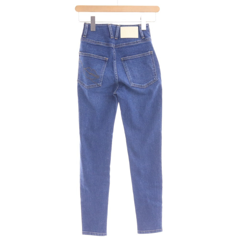 ■ ハーリップトゥ ジーンズ スキニーデニム 1212303013 ボトムス フルレングス ハイウエスト レディース 23 ブルー タグ付き 未使用