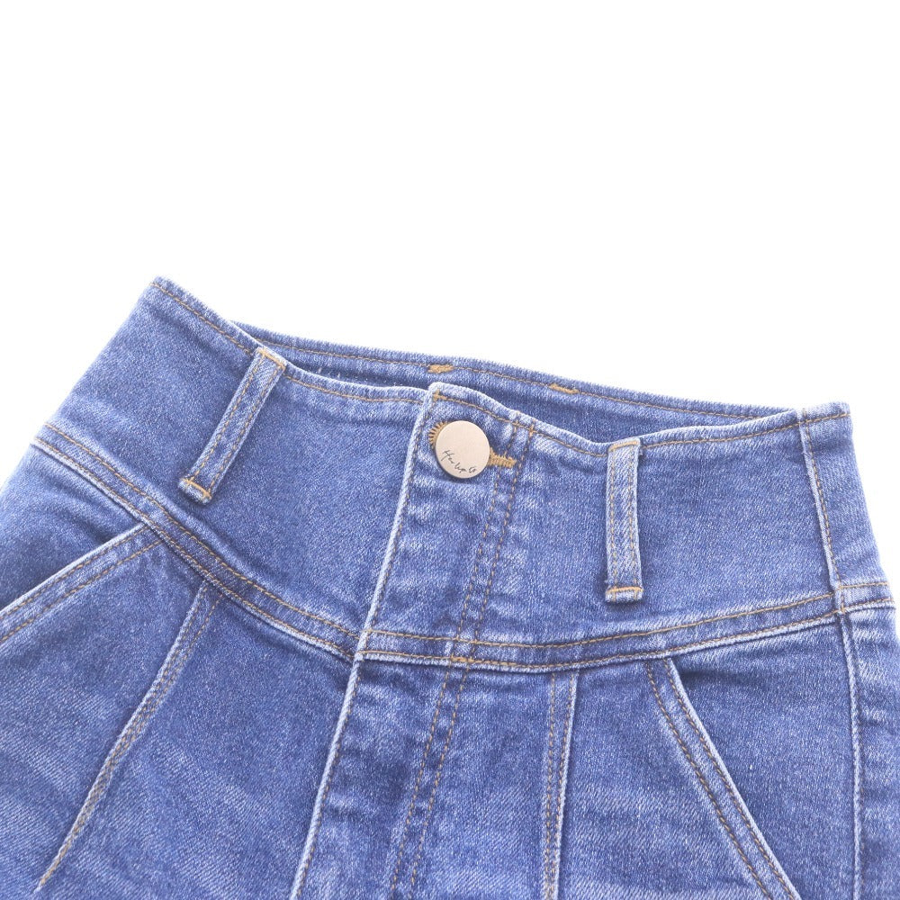 ■ ハーリップトゥ ジーンズ スキニーデニム 1212303013 ボトムス フルレングス ハイウエスト レディース 23 ブルー タグ付き 未使用