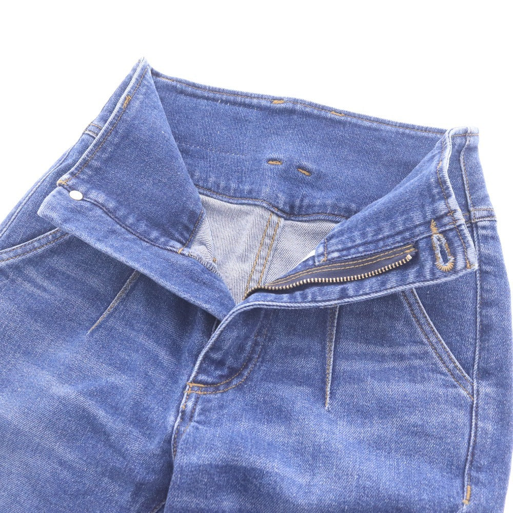 ■ ハーリップトゥ ジーンズ スキニーデニム 1212303013 ボトムス フルレングス ハイウエスト レディース 23 ブルー タグ付き 未使用