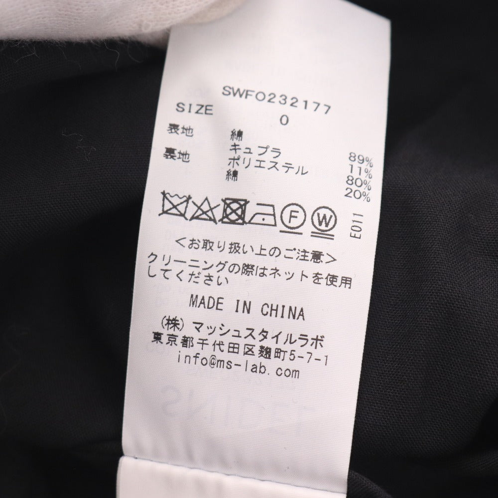 ■ オーガニックスナイデル ロングワンピース ノースリーブ トップス ボトムス ギャザー レディース 0 ブラック