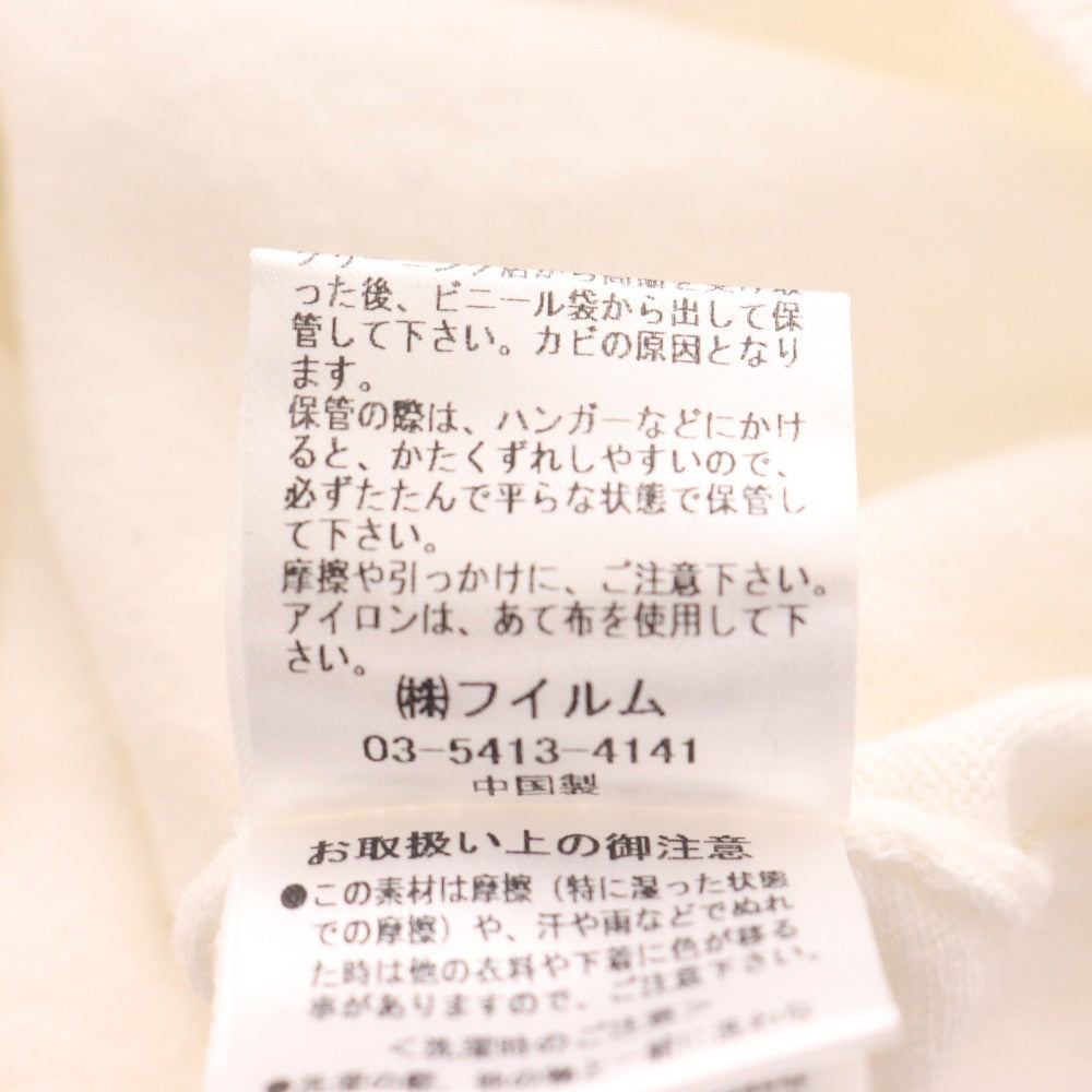 ■ ダブルスタンダードクロージング ニット 半袖 トップス 薄手 ビーズ サマーニット レディース 36 ホワイト