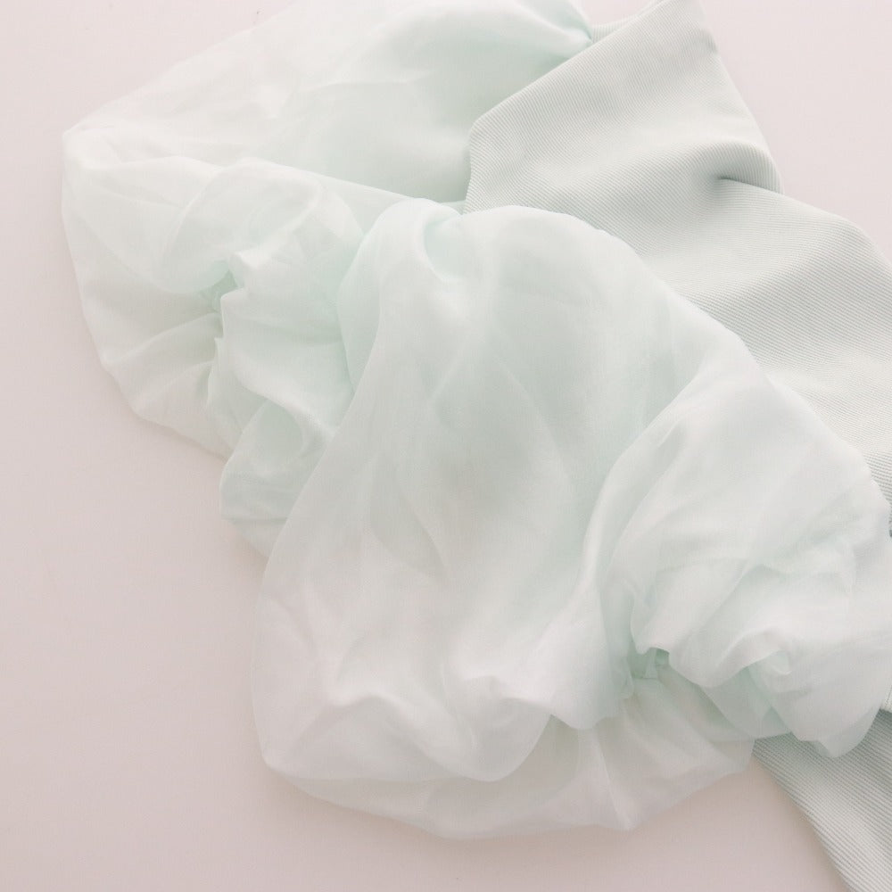 ■ スナイデル カットソー 半袖 トップス オーガンジー ボリュームスリーブ レディース F ミントグリーン